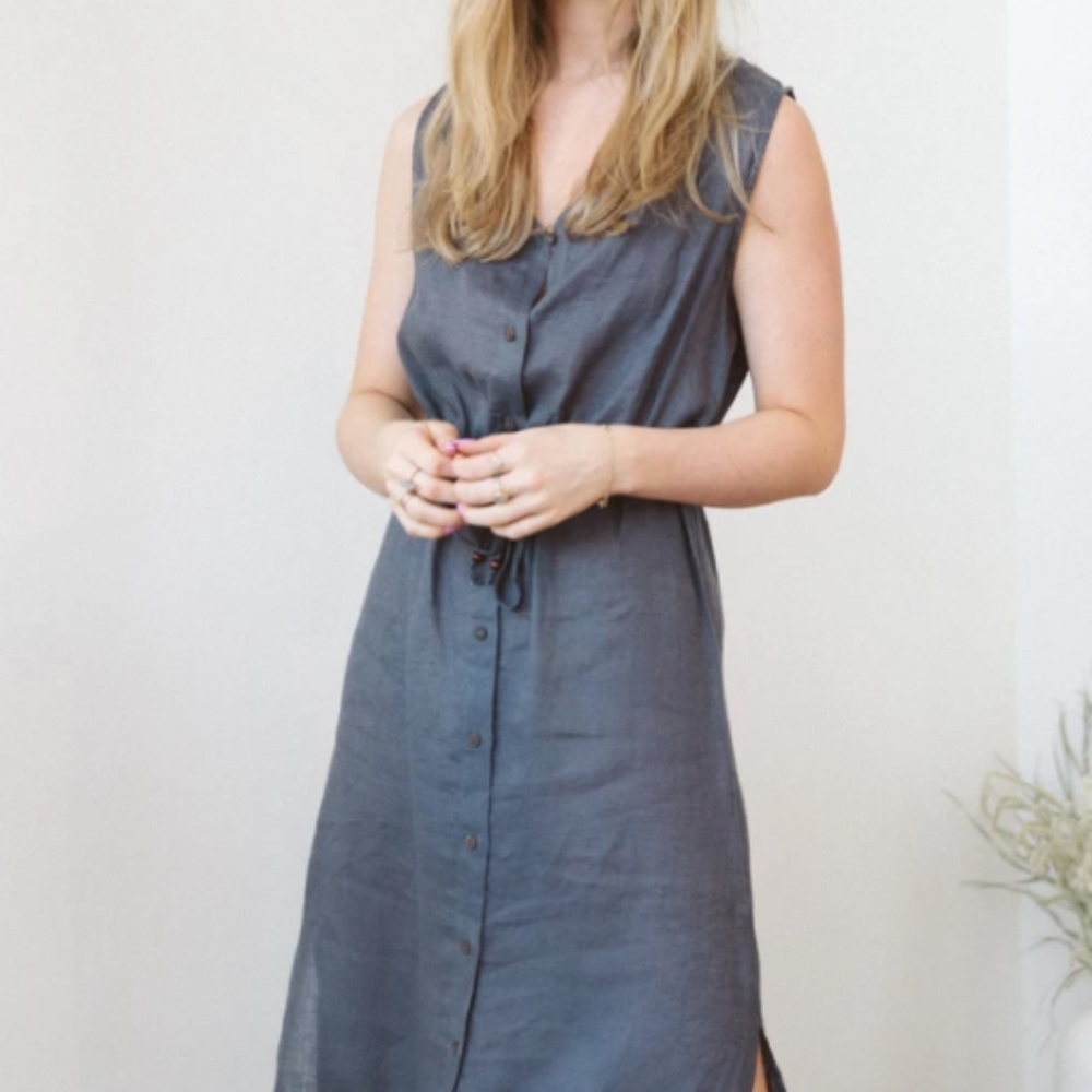 Tofino Towel The Seabreeze Beach Dress S/M Ash